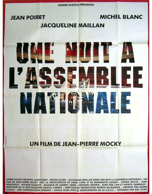 Une nuit à l'assemblée Nationale - Jean Poiret - 116x158cm - Affiche de cinéma originale pliée État correct - 14,99 € Une nuit à l'assemblée Nationale - Jean Poiret - 116x158cm - Affiche de cinéma originale pliée État correct N/A reconditionné disponible sur Fnac