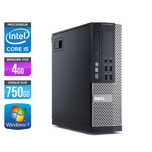 Unité centrale Dell Optiplex 7010 SFF - Noir - Intel Core i5-3470 / 3.20 GHz - RAM 4 Go - HDD 750 Go - DVDRW - Gigabit Ethernet - Windows 7 Professionnel État correct Dell reconditionné disponible sur Fnac