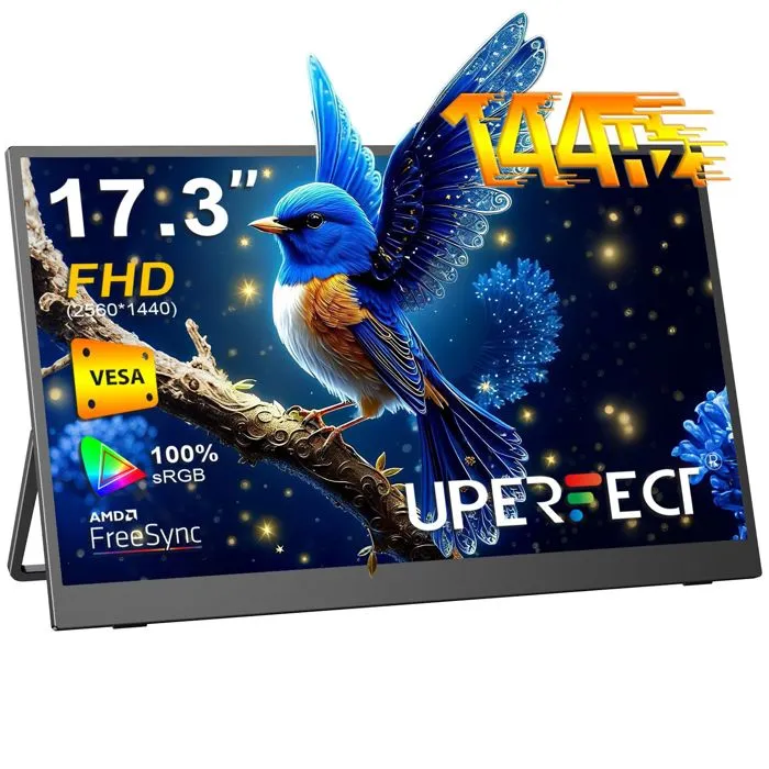 UPERFECT Moniteur portable 17 3 pouces 144 Hz 2K adapté aux jeux et à une utilisation bureautique Reconditionné Uperfect reconditionné disponible sur Cdiscount Seconde Vie | Dero