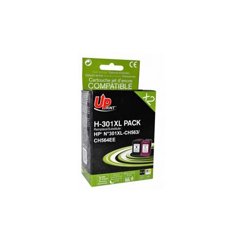 UPrint - Pack de 2 - compatible - remanufacturé - cartouche d'encre (alternative pour : HP 301XL, HP CH563EE, HP CH564EE) - pour HP DeskJet 1000, 1010, 1050 AiO, 1050A AiO, 1510 AiO, 2000, 2050 AiO, 2050A AiO, 2510 AiO, 2540 AiO, 3000, 3050 AiO, 3050A e État correct - 58,26 € UPrint - Pack de 2 - compatible - remanufacturé - cartouche d'encre (alternative pour : HP 301XL, HP CH563EE, HP CH564EE) - pour HP DeskJet 1000, 1010, 1050 AiO, 1050A AiO, 1510 AiO, 2000, 2050 AiO, 2050A AiO, 2510 AiO, 2540 AiO, 3000, 3050 AiO, 3050A e État correct reconditionné disponible sur Fnac