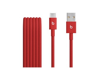 USB-A vers USB-C 1.5 m Rouge pour iPhone Très bon état Beats reconditionné disponible sur Darty