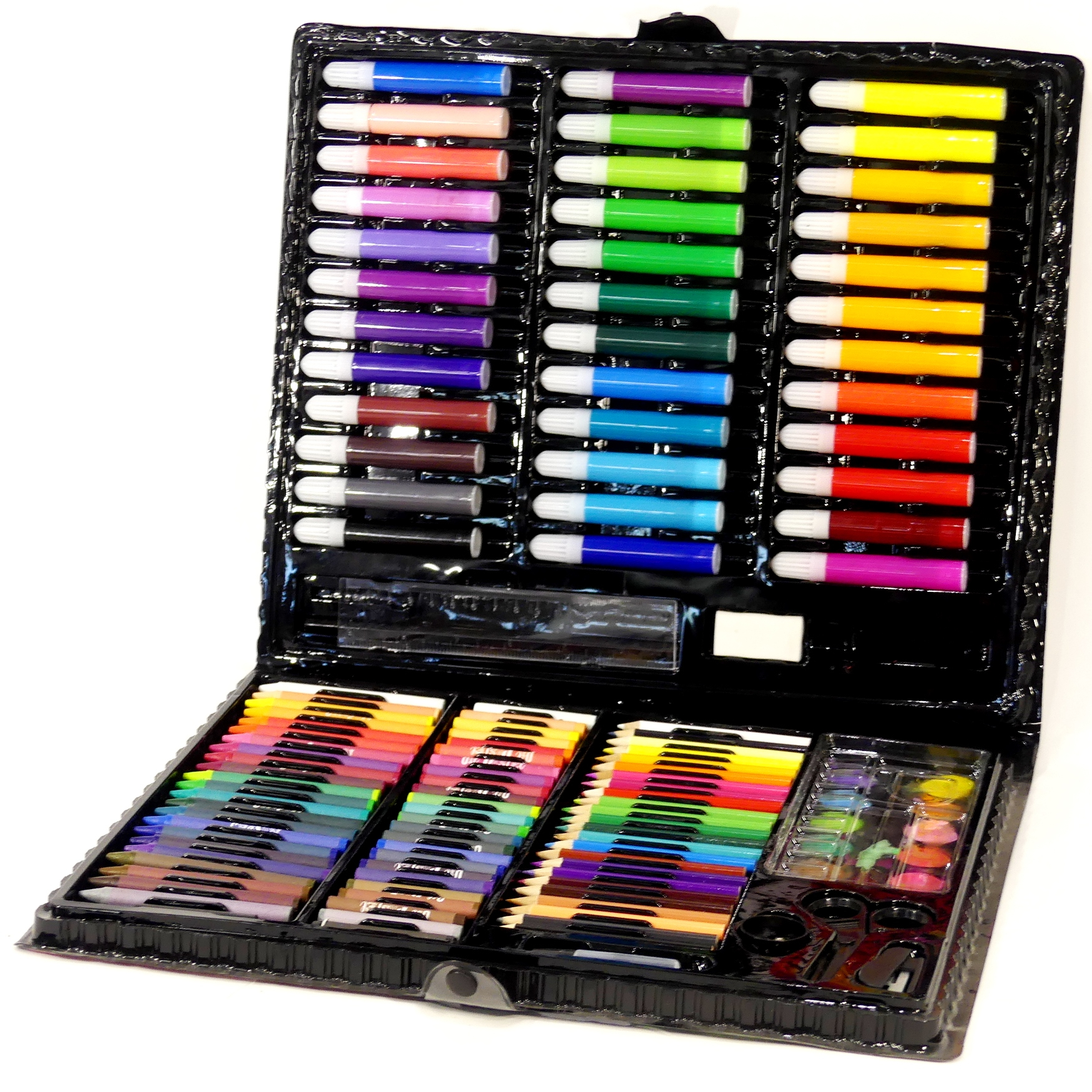 Voir photo 2 de Valise créative - Feutres - Crayons - Pastels Gras Valise créative - Feutres - Crayons - Pastels Gras Très bon état reconditionné photo 2