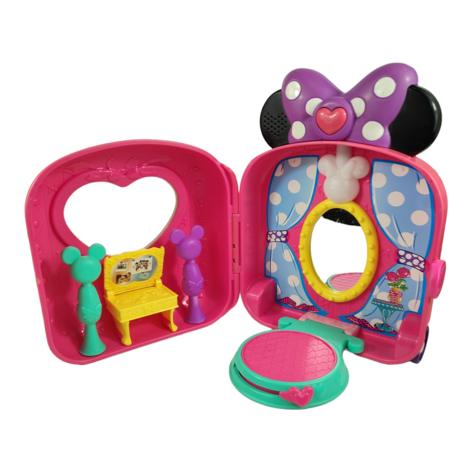 Voir photo 7 de Valise "mode Minnie" musicale de Fisher Price + lot 6 figurines + divers accessoires Valise "mode Minnie" musicale de Fisher Price + lot 6 figurines + divers accessoires Bon état reconditionné photo 7