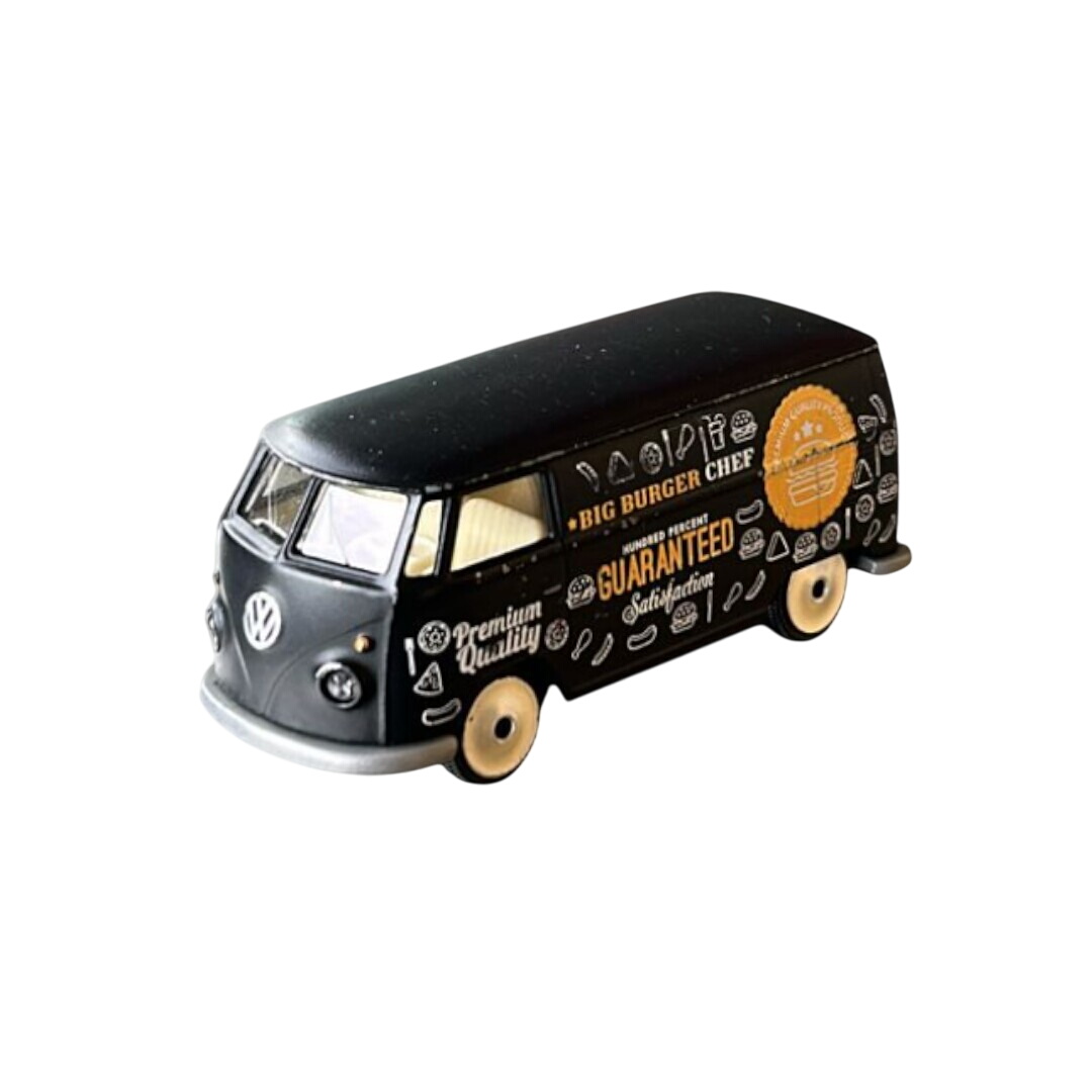 Van Volswagen - T1 noir - Food Truck big burger chef Parfait état - 11,90 € Van Volswagen - T1 noir - Food Truck big burger chef Parfait état reconditionné disponible sur Label Emmaüs