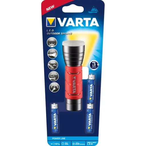 Varta 17627101421 Noir, Rouge Lampe torche LED Bon état reconditionné disponible sur Rakuten