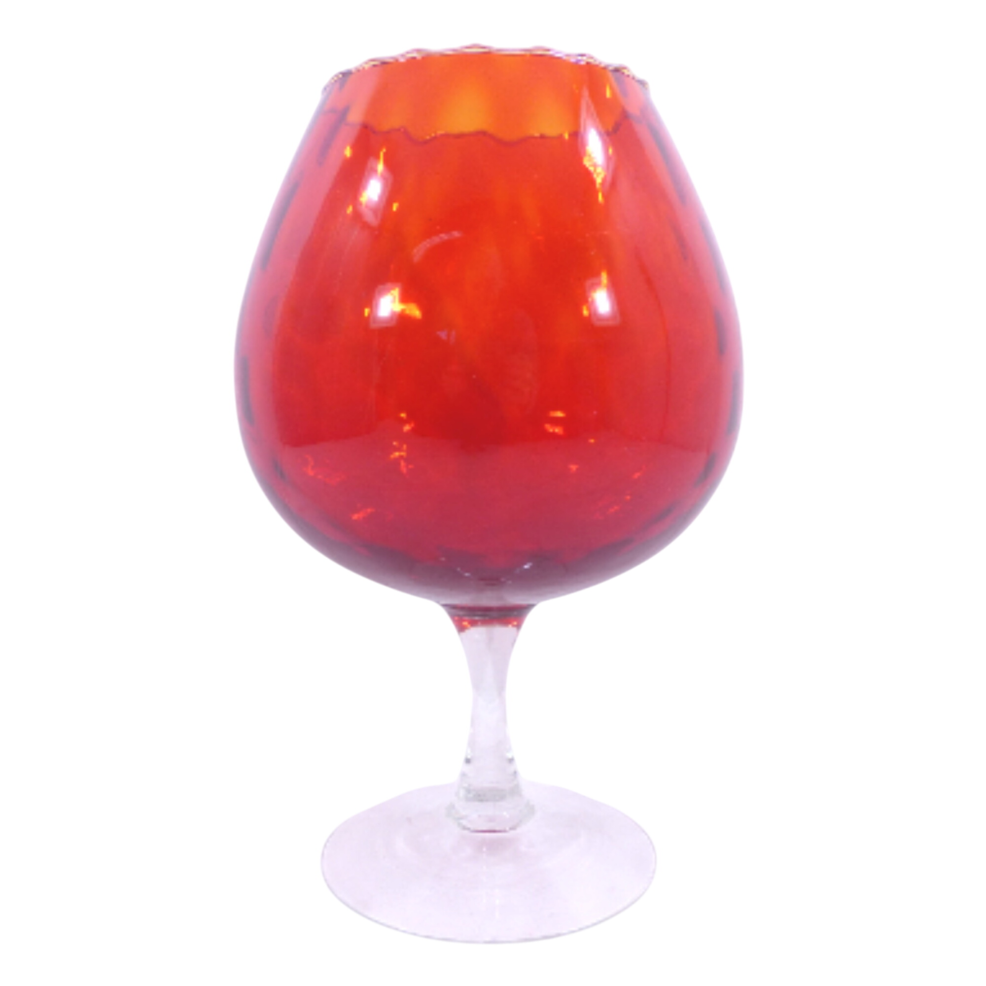 Vase ancien en verre Italien - Empoli Bon état - 14,50 € Vase ancien en verre Italien - Empoli Bon état reconditionné disponible sur Label Emmaüs