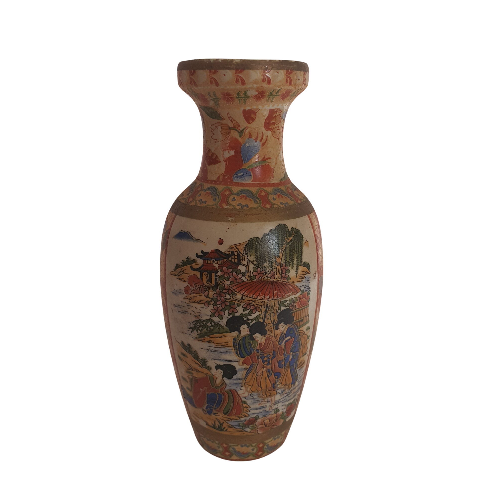 Vase de style satsuma doré et floral Bon état - 10,00 € Vase de style satsuma doré et floral Bon état reconditionné disponible sur Label Emmaüs