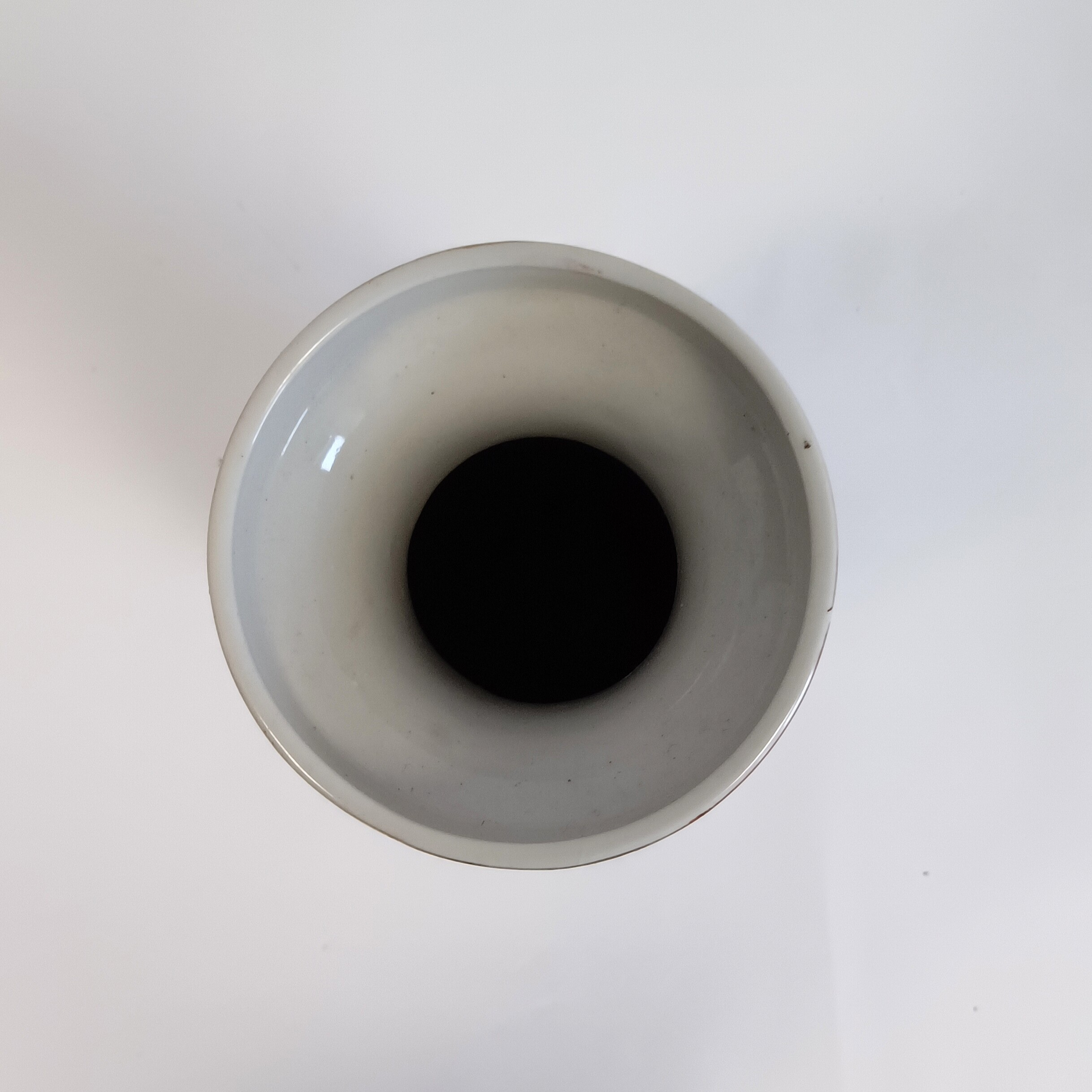 Voir photo 3 de 🏺 Vase décoratif en porcelaine chinoise peinte à la main – H 31 cm 🏺 Vase décoratif en porcelaine chinoise peinte à la main – H 31 cm reconditionné photo 3