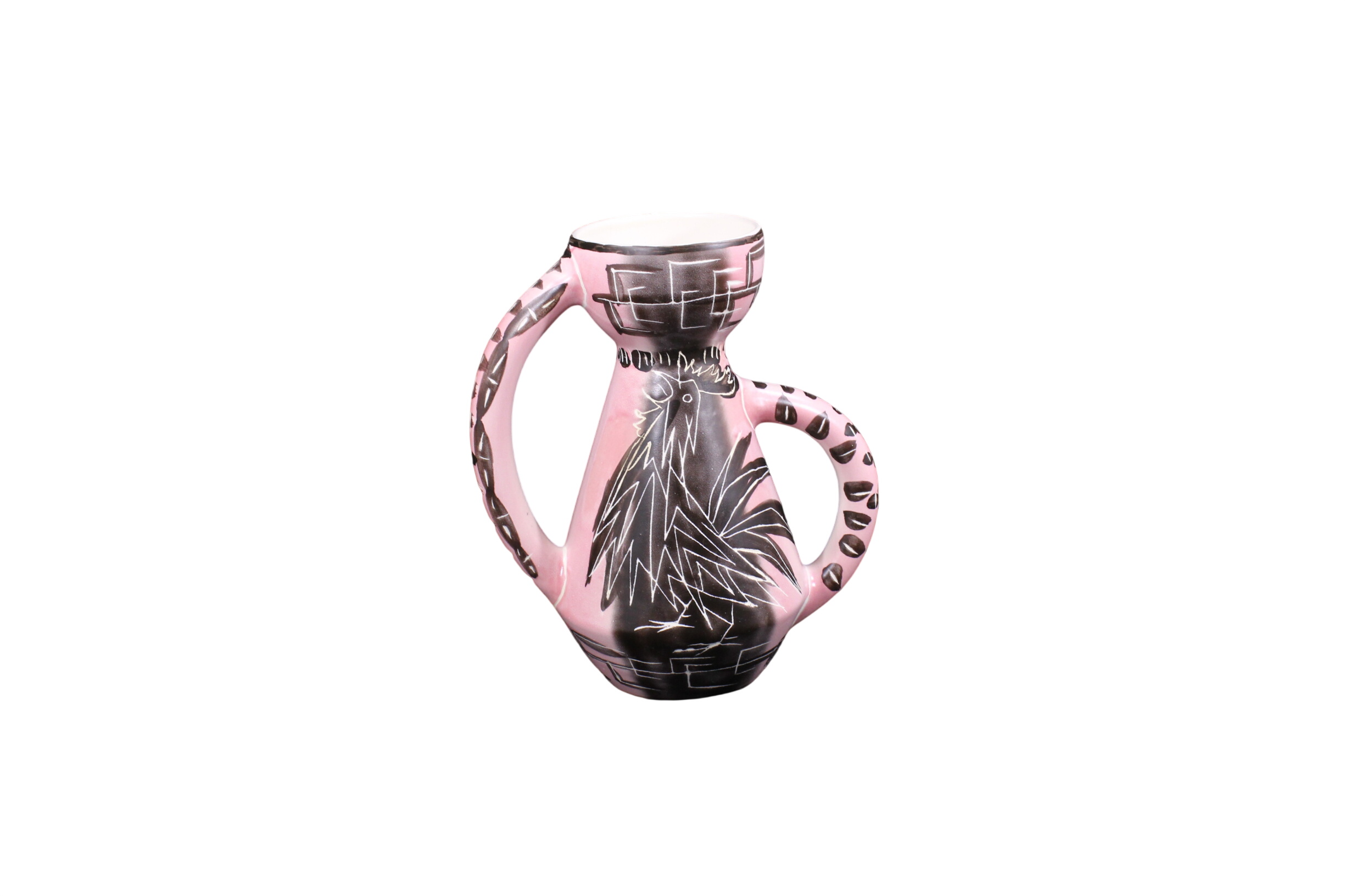 Vase en céramique art à double anses / Années 1960 - Signé François Ré Vallauris - 225,00 € Vase en céramique art à double anses / Années 1960 - Signé François Ré Vallauris reconditionné disponible sur Label Emmaüs