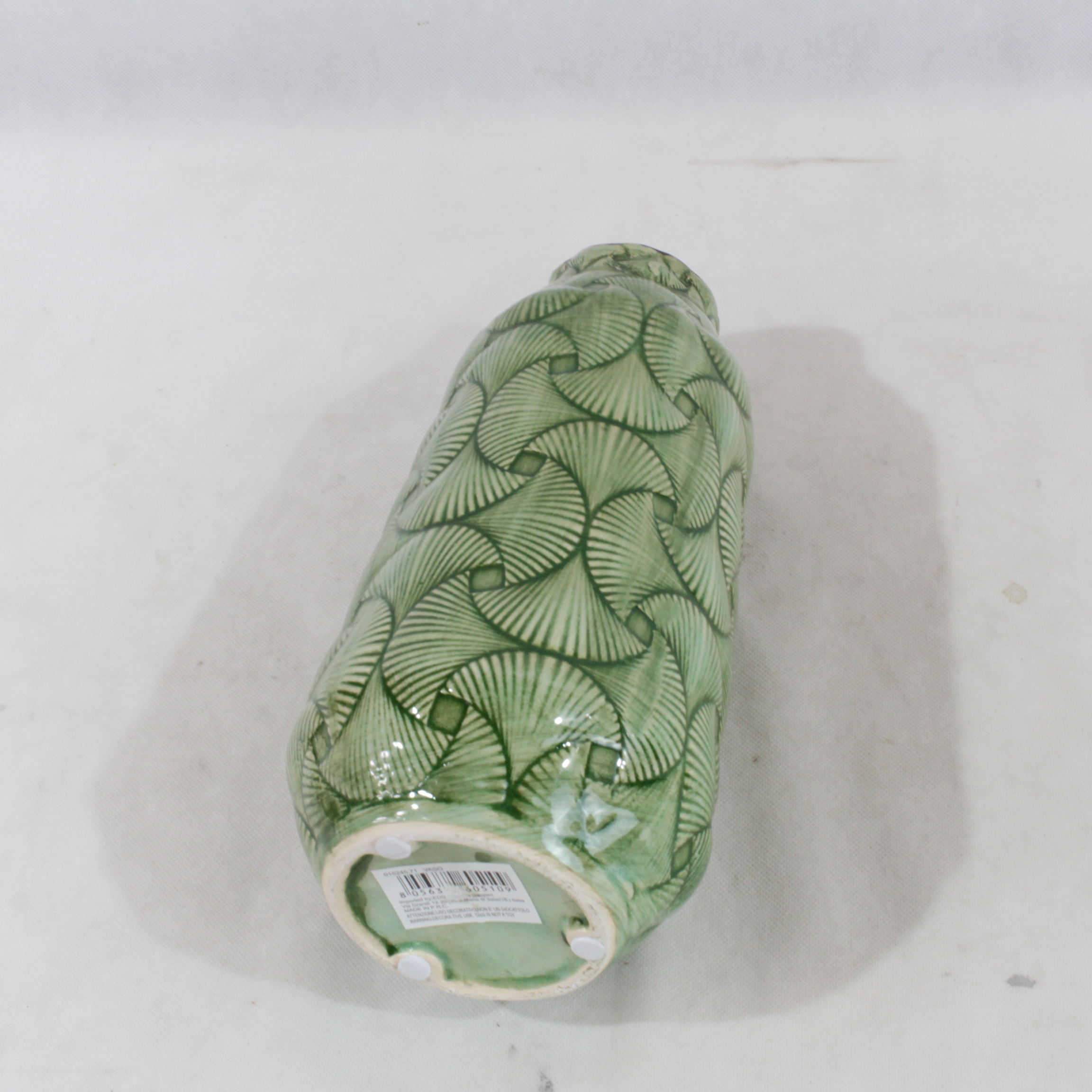 Voir photo 2 de Vase en céramique décor coquilles verte Made in Italie ue Vase en céramique décor coquilles verte Made in Italie ue reconditionné photo 2