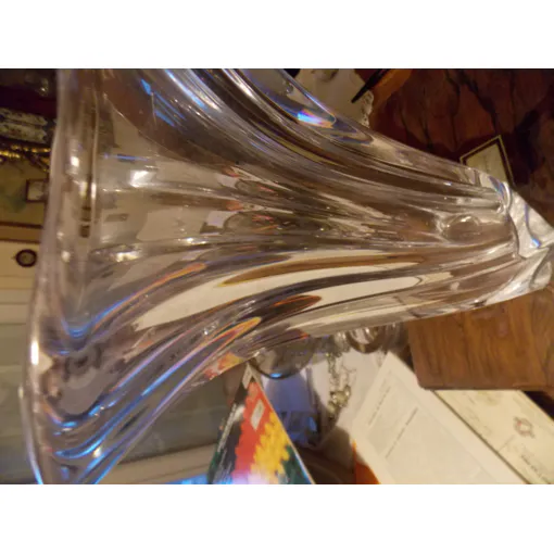 Vase En Cristal Art Deco Vanne De France Signe Bon état reconditionné disponible sur Rakuten
