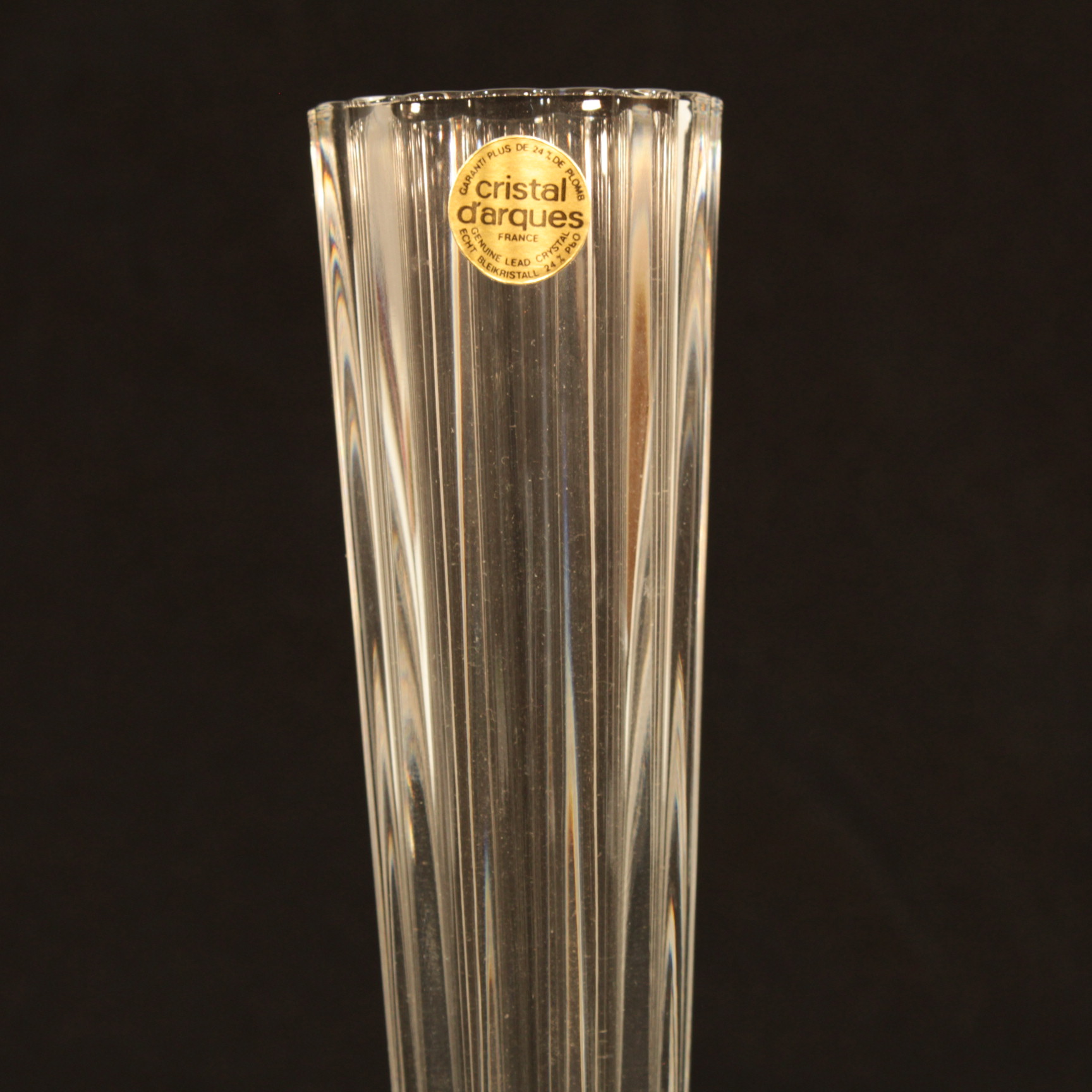 Voir photo 3 de vase en cristal d'arc vase en cristal d'arc Bon état reconditionné photo 3