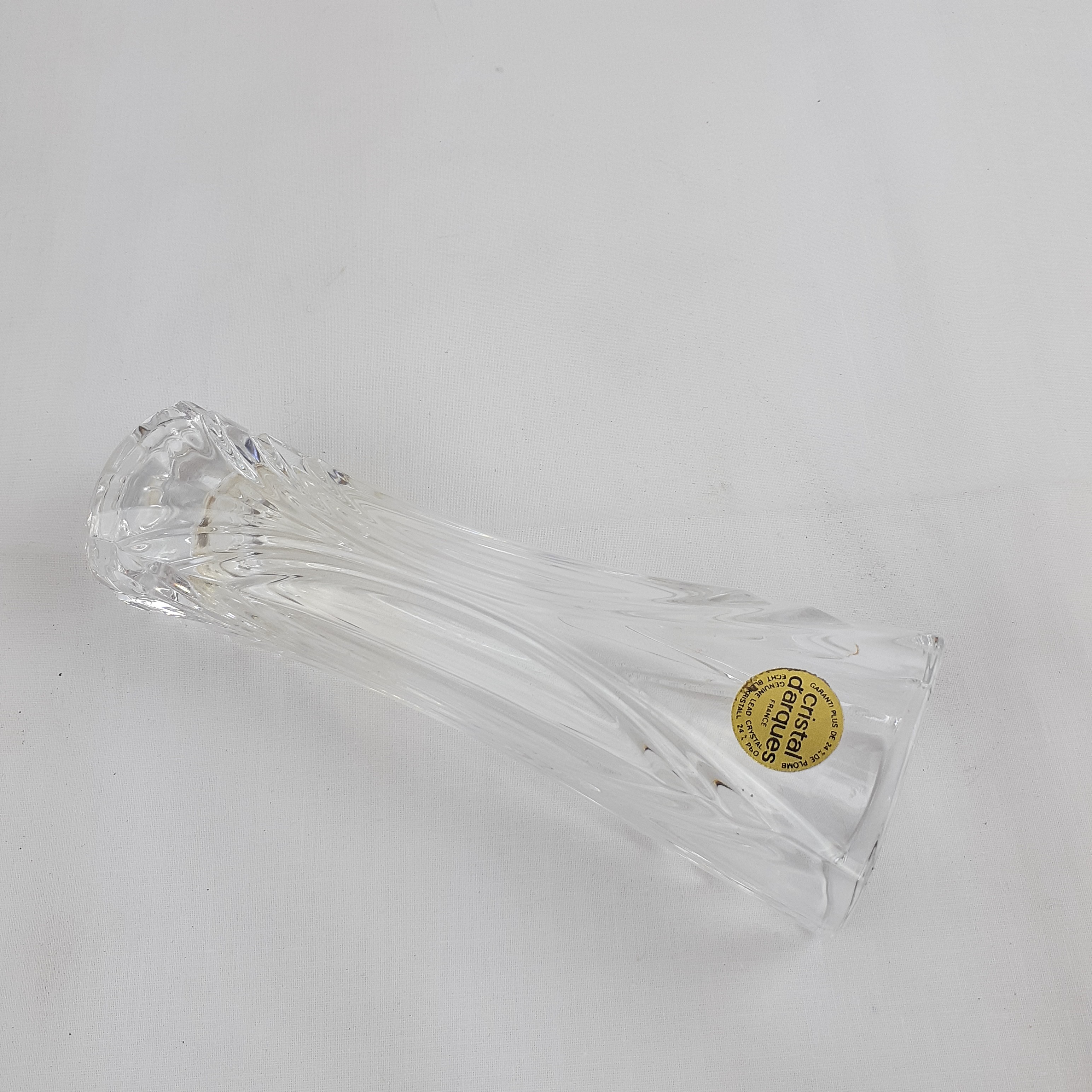 Voir photo 2 de Vase en cristal d'arques - France Vase en cristal d'arques - France Parfait état reconditionné photo 2