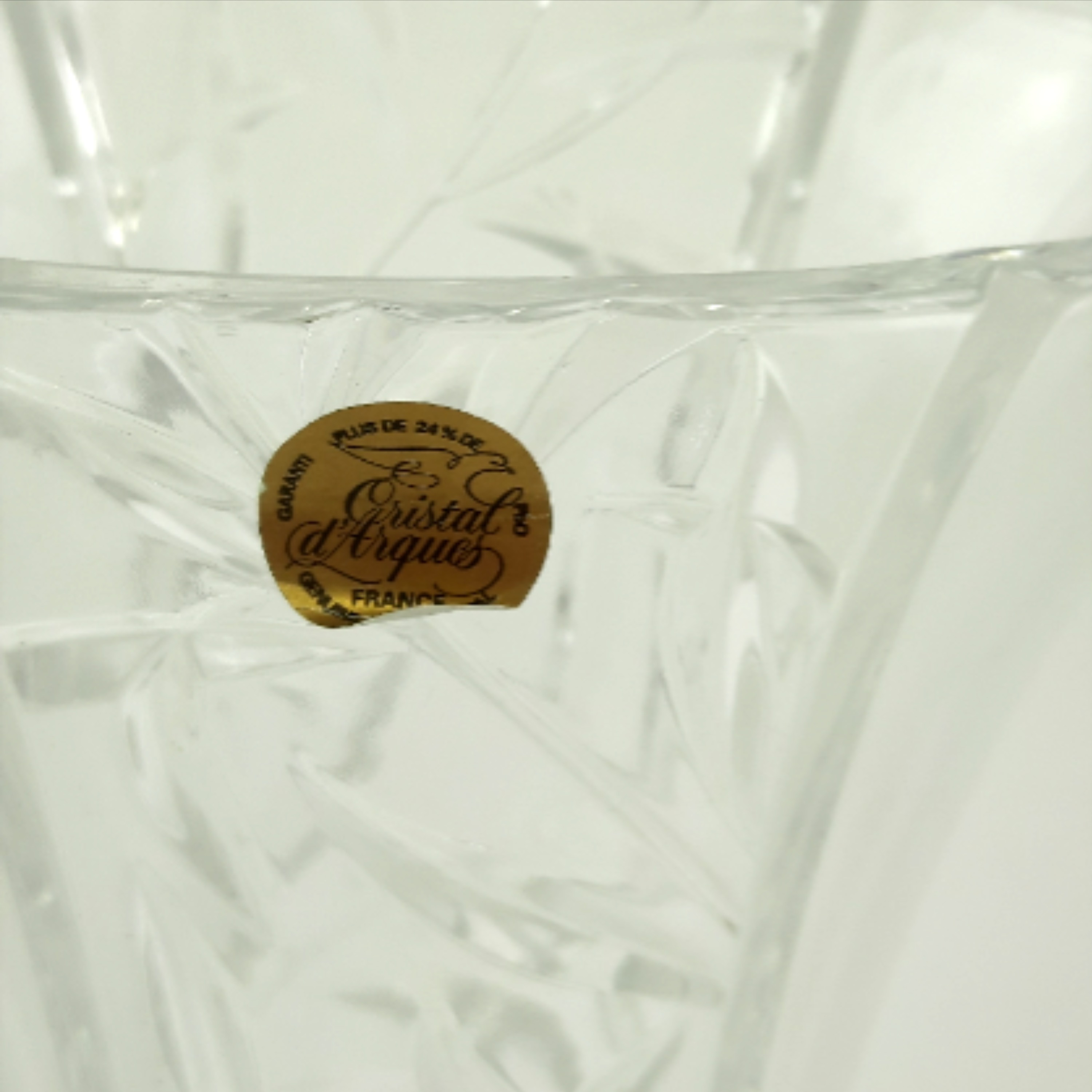 Voir photo 3 de Vase en cristal d'arques Vase en cristal d'arques Très bon état reconditionné photo 3