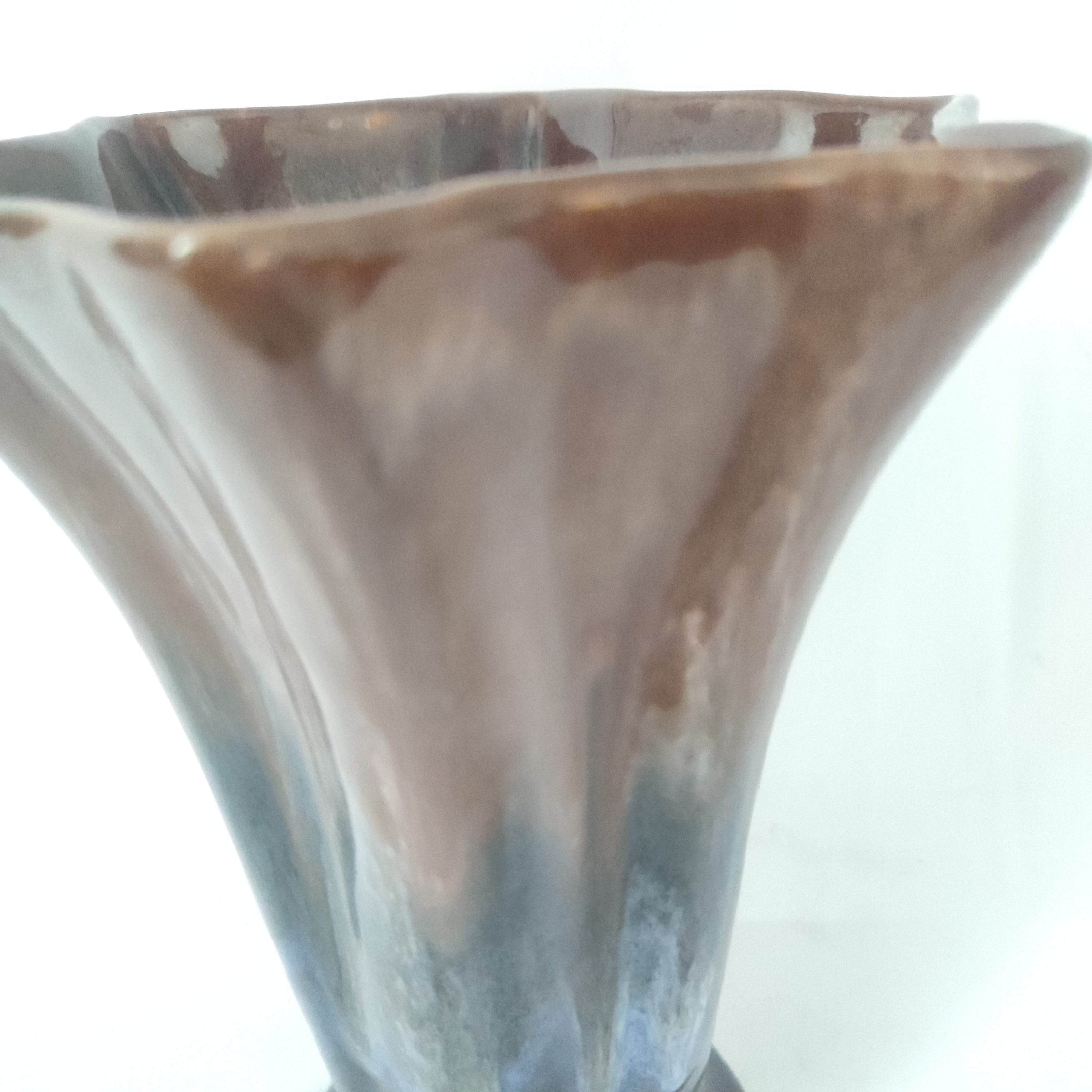 Voir photo 3 de Vase en Faïence Polychrome Vintage Vase en Faïence Polychrome Vintage Bon état reconditionné photo 3
