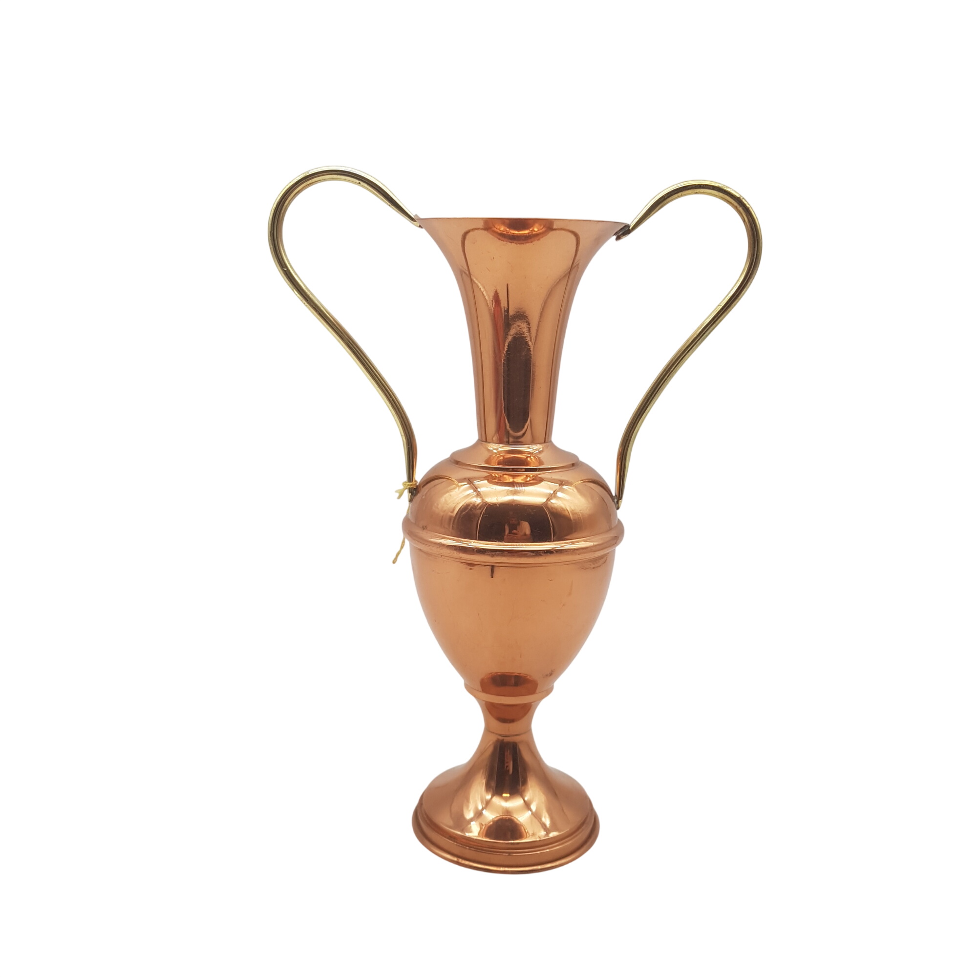 Vase en forme d'Amphore en cuivre et laiton Villedieu - Vintage Bon état - 12,00 € Vase en forme d'Amphore en cuivre et laiton Villedieu - Vintage Bon état reconditionné disponible sur Label Emmaüs