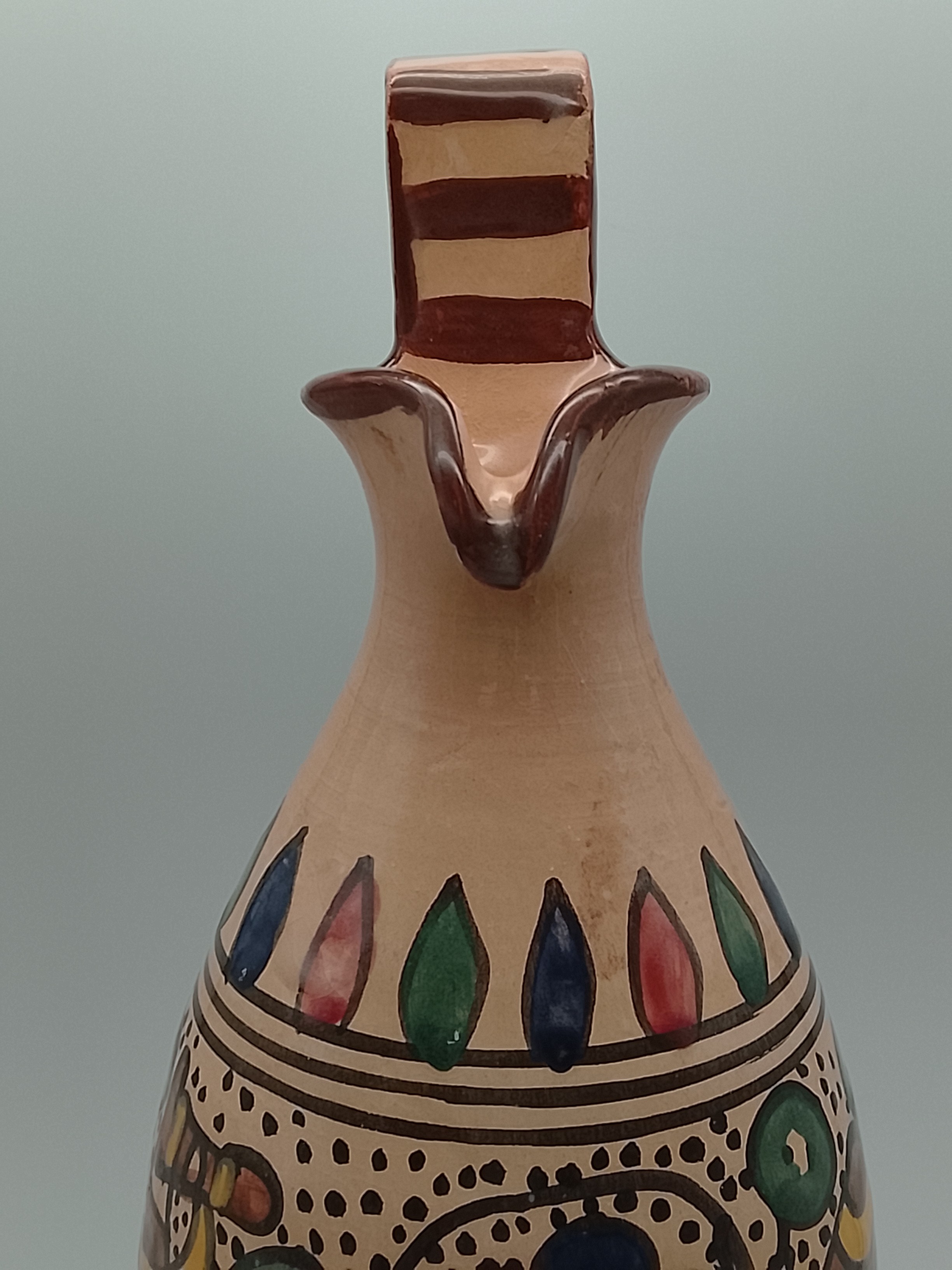 Voir photo 13 de Vase en poterie émaillé - Amphore style Orientale Vase en poterie émaillé - Amphore style Orientale Très bon état reconditionné photo 13