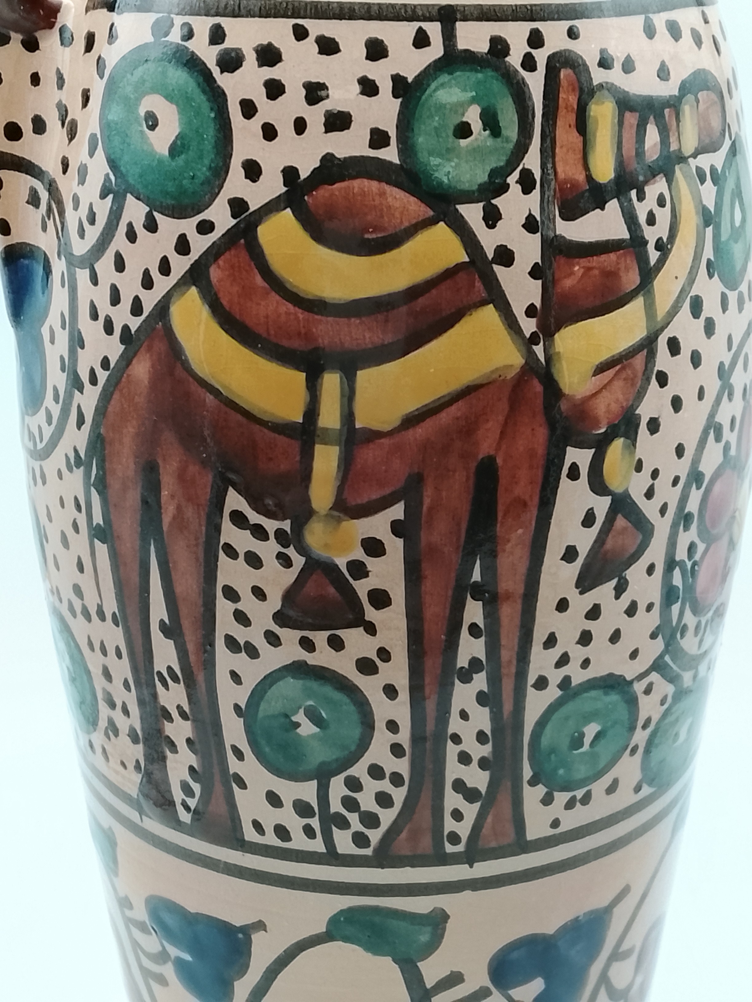 Voir photo 16 de Vase en poterie émaillé - Amphore style Orientale Vase en poterie émaillé - Amphore style Orientale Très bon état reconditionné photo 16