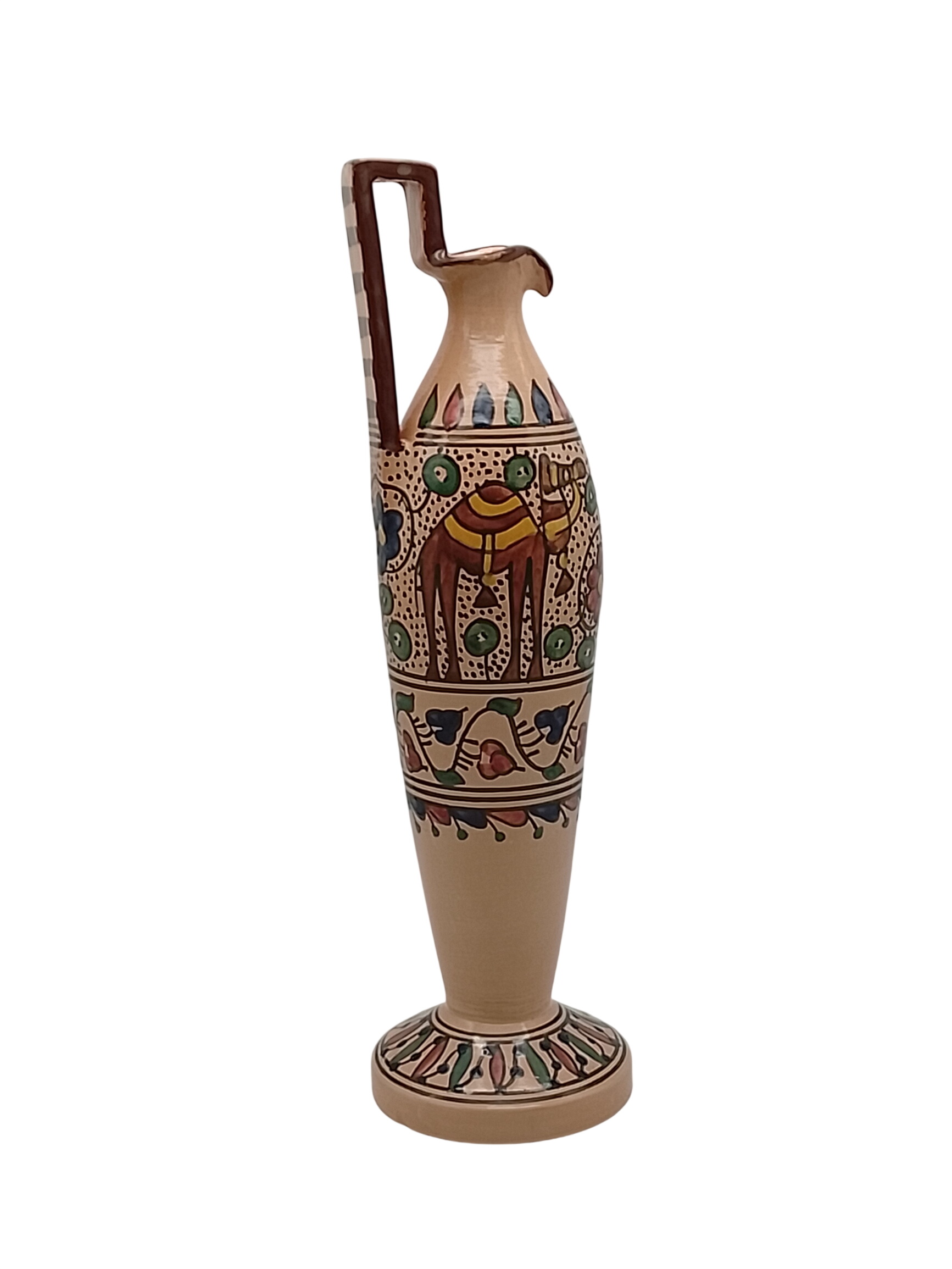 Vase en poterie émaillé - Amphore style Orientale Très bon état - 16,45 € Vase en poterie émaillé - Amphore style Orientale Très bon état reconditionné disponible sur Label Emmaüs