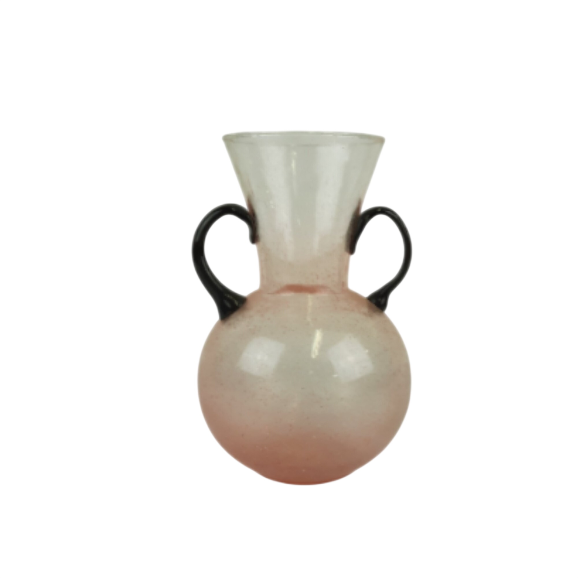 Vase en verre bullé - 15,00 € Vase en verre bullé reconditionné disponible sur Label Emmaüs