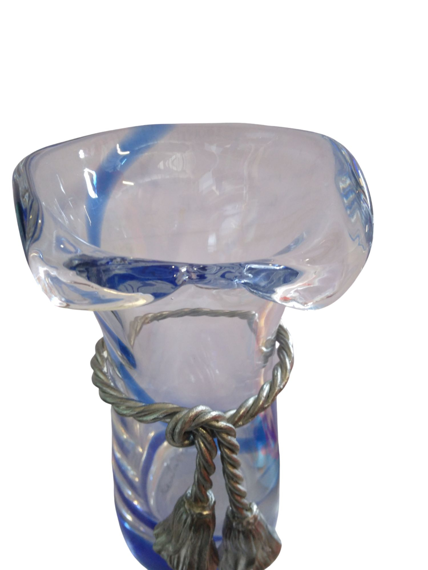 Voir photo 2 de Vase en verre soufflé Vase en verre soufflé Bon état reconditionné photo 2