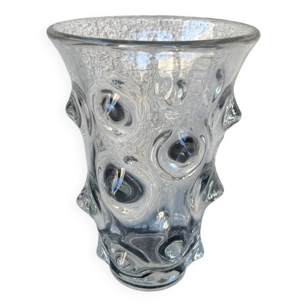 Vase en verre transparent, années 70 Bon état reconditionné (offre indisponible)