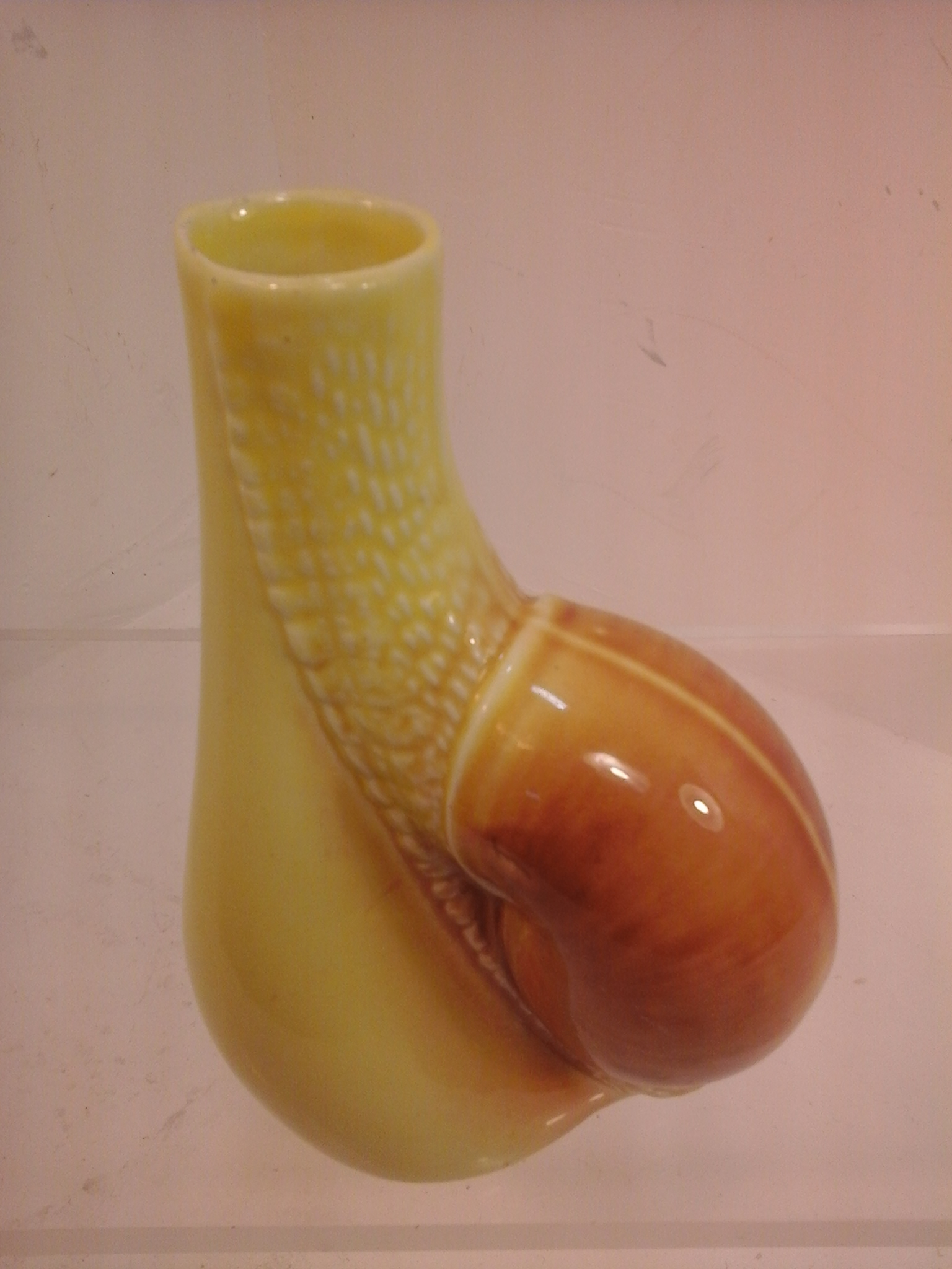Voir photo 2 de Vase escargot ancien en barbotine Vase escargot ancien en barbotine Très bon état reconditionné photo 2