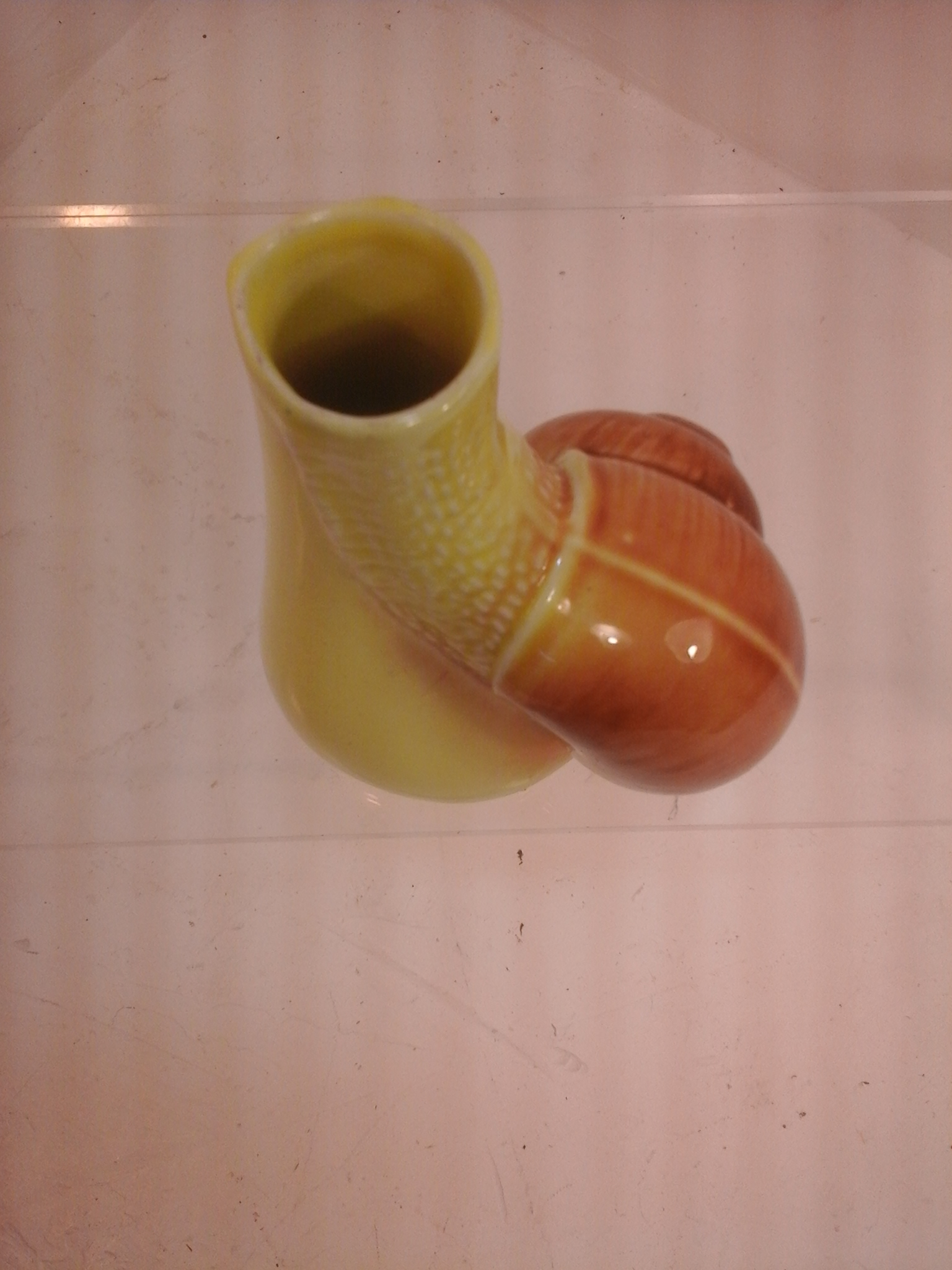 Voir photo 3 de Vase escargot ancien en barbotine Vase escargot ancien en barbotine Très bon état reconditionné photo 3