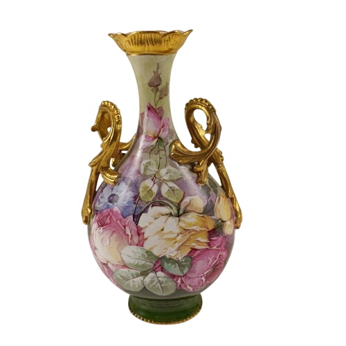 Vase fleuri en porcelaine de Limoges Très bon état - 150,00 € Vase fleuri en porcelaine de Limoges Très bon état reconditionné disponible sur Label Emmaüs