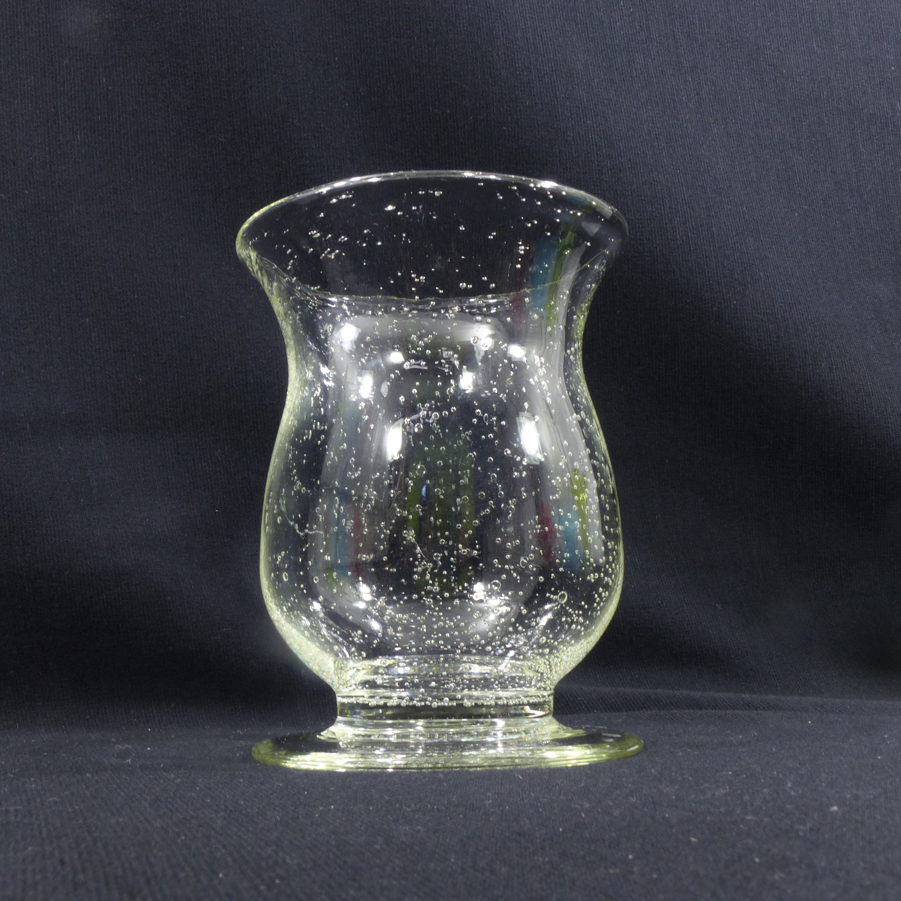 Voir photo 3 de Vase / photophore en verre bullé - dans le goût de Biot Vase / photophore en verre bullé - dans le goût de Biot reconditionné photo 3