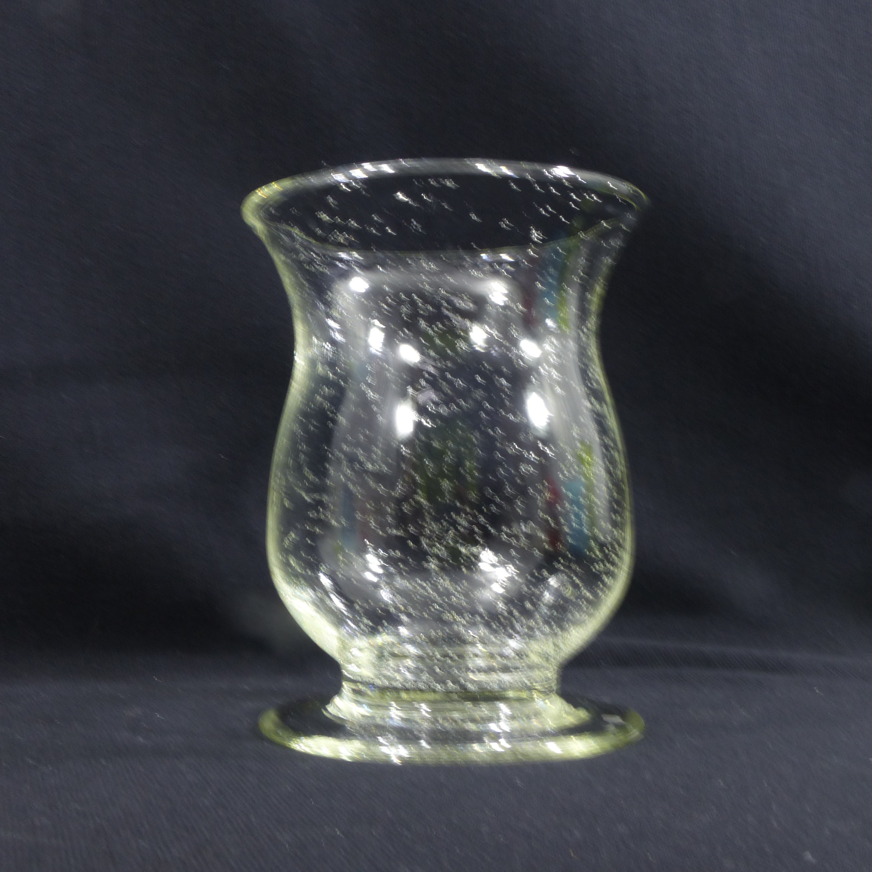 Voir photo 4 de Vase / photophore en verre bullé - dans le goût de Biot Vase / photophore en verre bullé - dans le goût de Biot reconditionné photo 4