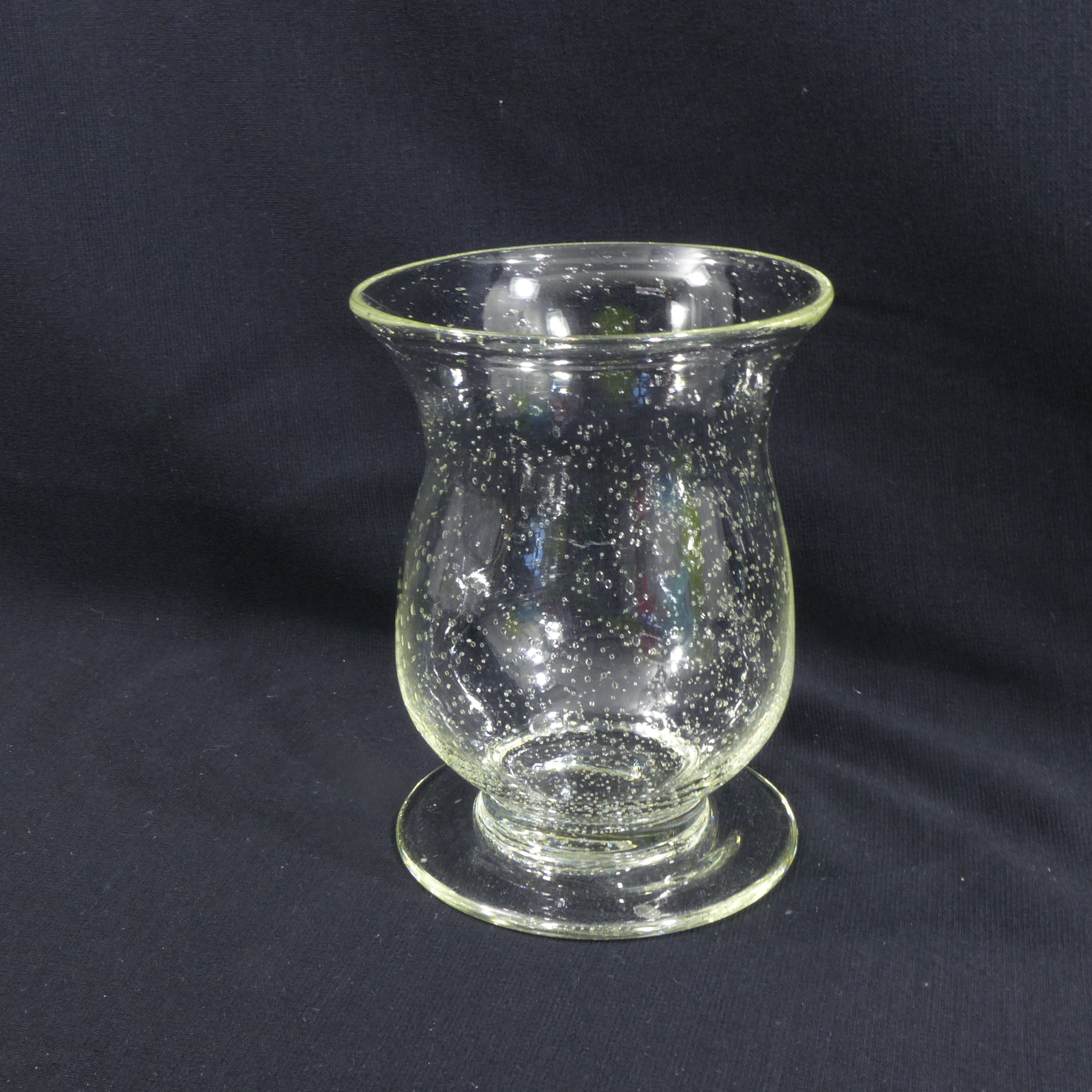 Voir photo 5 de Vase / photophore en verre bullé - dans le goût de Biot Vase / photophore en verre bullé - dans le goût de Biot reconditionné photo 5