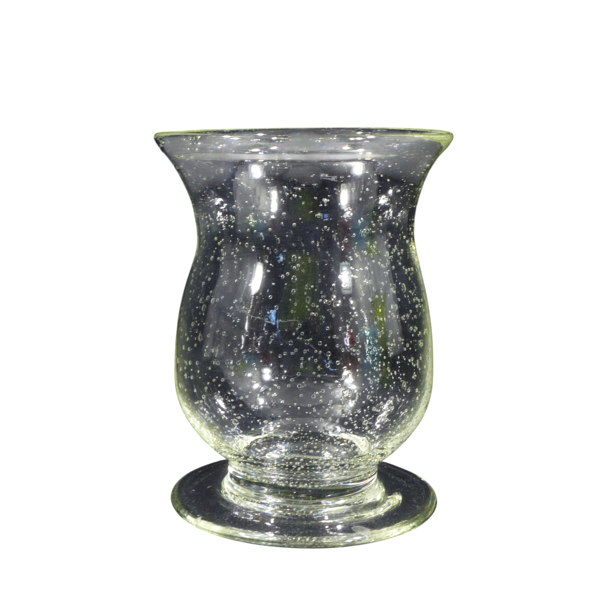Vase / photophore en verre bullé - dans le goût de Biot - 10,00 € Vase / photophore en verre bullé - dans le goût de Biot reconditionné disponible sur Label Emmaüs