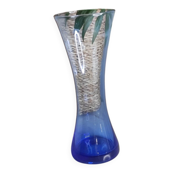 Vase soliflore bleu Bon état reconditionné (offre indisponible)
