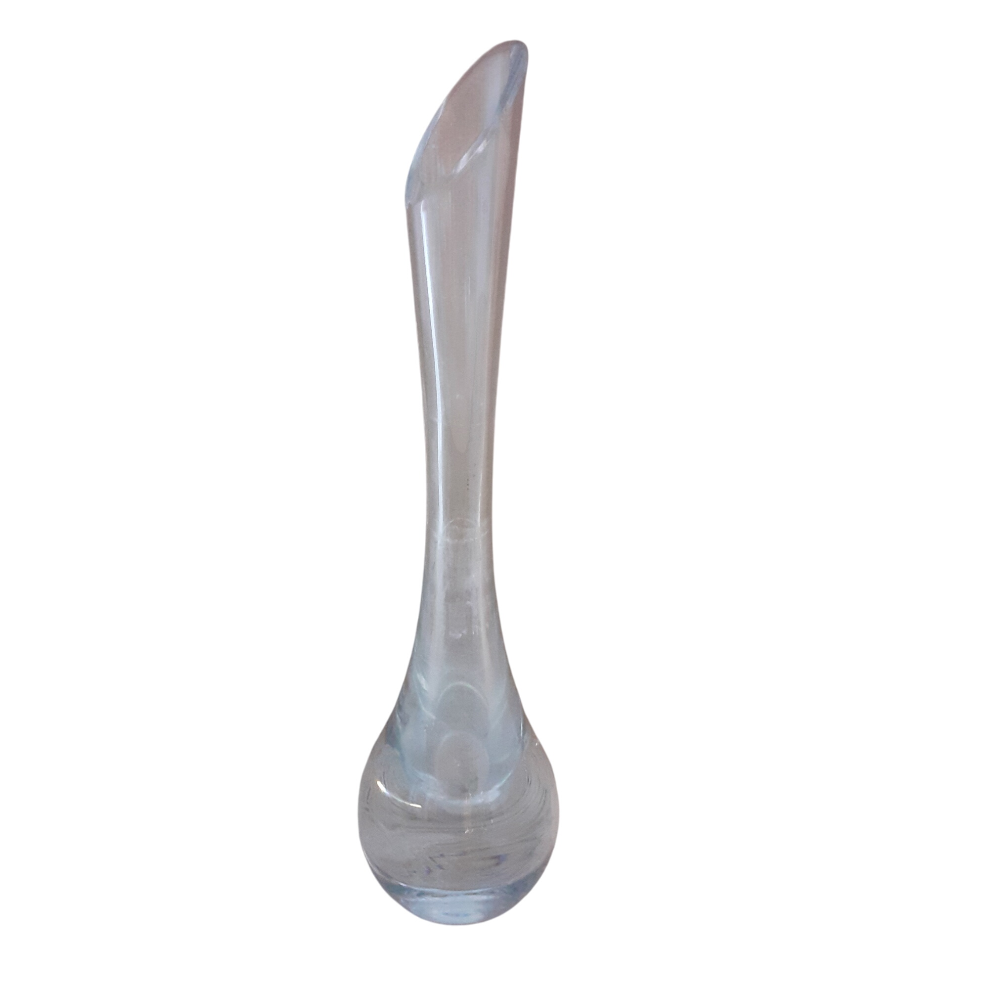 Vase Soliflore en verre soufflé en forme de goutte. Très bon état - 10,00 € Vase Soliflore en verre soufflé en forme de goutte. Très bon état reconditionné disponible sur Label Emmaüs