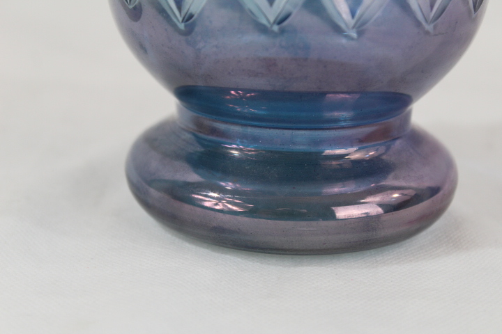 Voir photo 8 de Vase timbale style MADEMOISELLE LECORCHE 1875 laqué bleu Vase timbale style MADEMOISELLE LECORCHE 1875 laqué bleu Bon état reconditionné photo 8