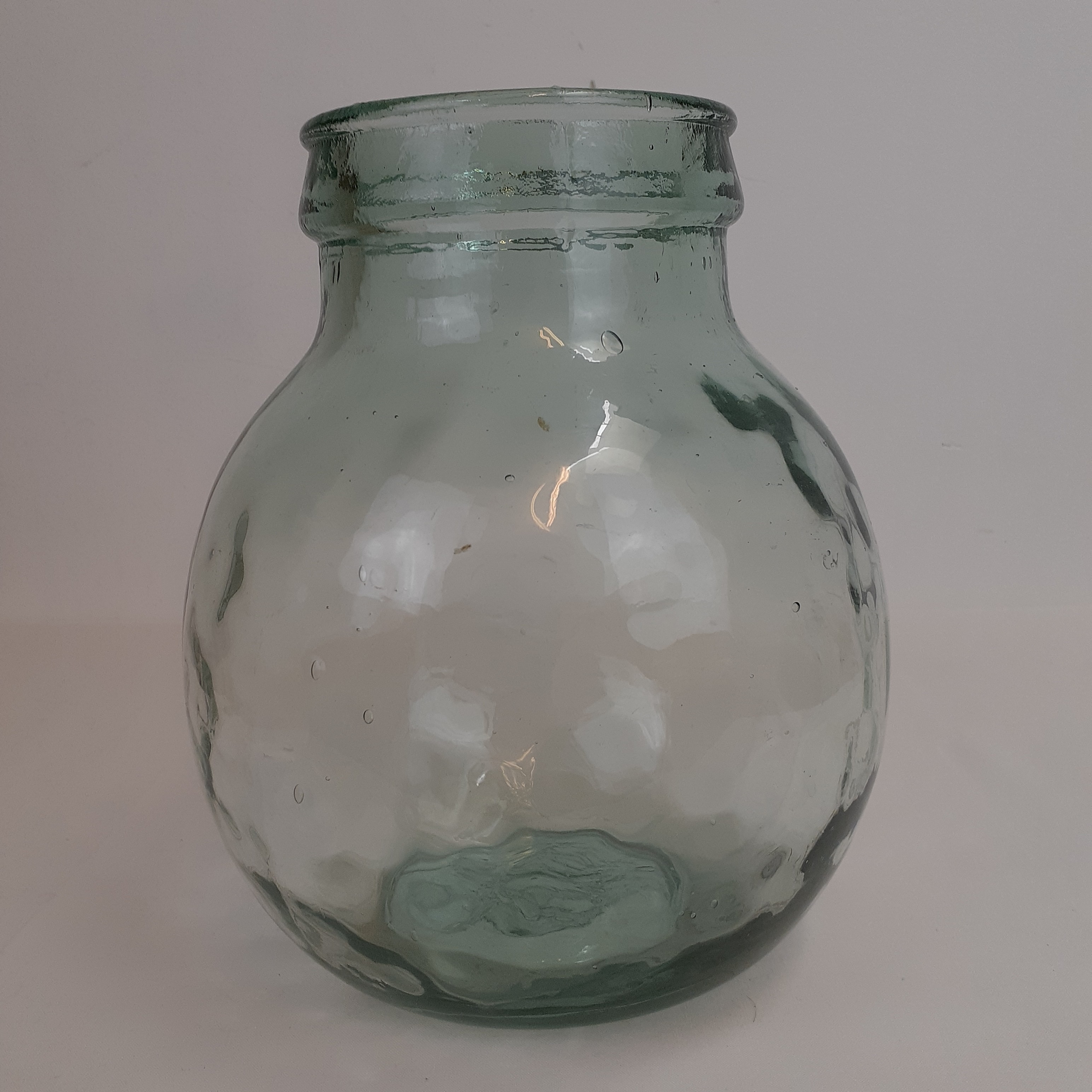 Voir photo 2 de Vase transparent - bonbonne en verre - style vintage Vase transparent - bonbonne en verre - style vintage Très bon état reconditionné photo 2