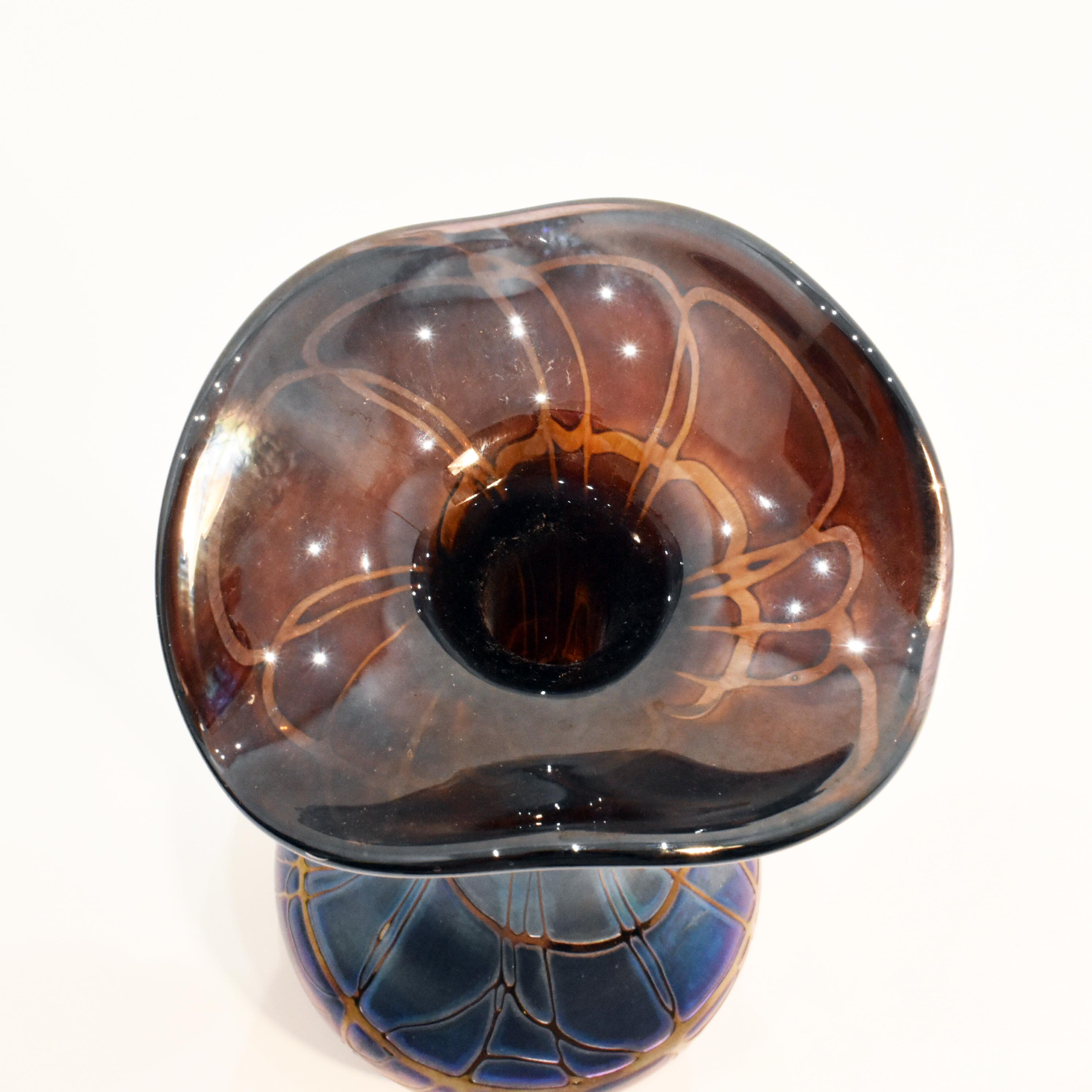 Voir photo 14 de Vase Tulipe - Cristal Joska® - Esprit Art Nouveau Vase Tulipe - Cristal Joska® - Esprit Art Nouveau Bon état reconditionné photo 14
