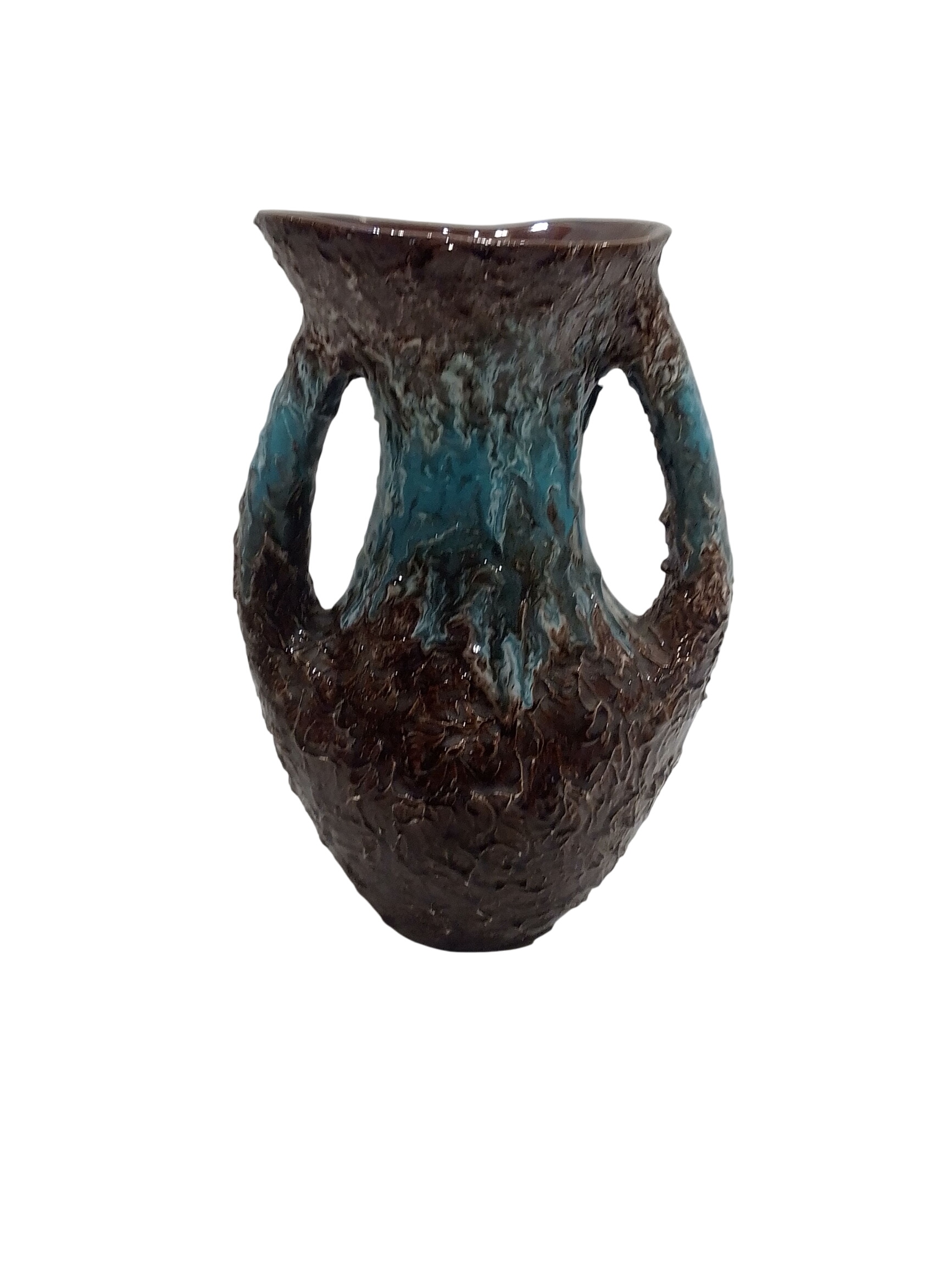 Vase Vallauris Bleu et Marron État correct - 45,00 € Vase Vallauris Bleu et Marron État correct reconditionné disponible sur Label Emmaüs
