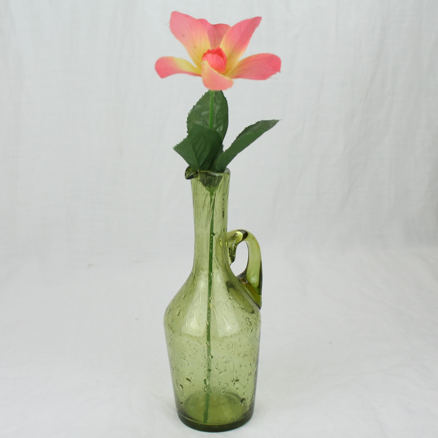Voir photo 2 de Vase - Verre bullé, Artisanat Vase - Verre bullé, Artisanat Très bon état reconditionné photo 2