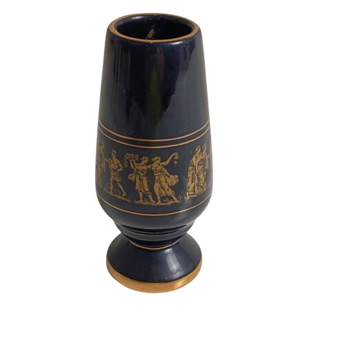 Acheter Vase vintage avec contours doré Spec.Porc 24K gold Made In Greece Bon état - 10,00 € Vase vintage avec contours doré Spec.Porc 24K gold Made In Greece Bon état reconditionné disponible sur Label Emmaüs