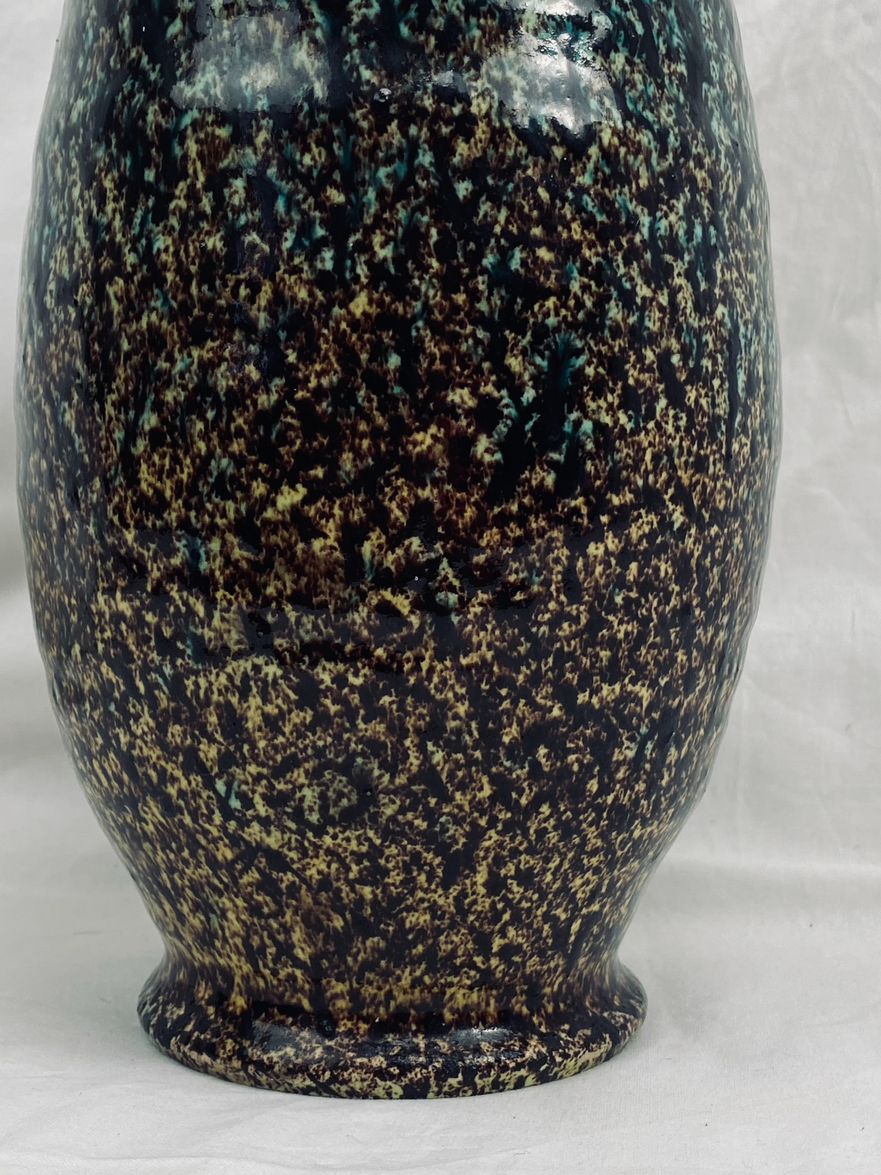 Voir photo 5 de Vase vintage Céramique d'Accolay - Années 60 - Bleu turquoise & Brun Vase vintage Céramique d'Accolay - Années 60 - Bleu turquoise & Brun Très bon état reconditionné photo 5