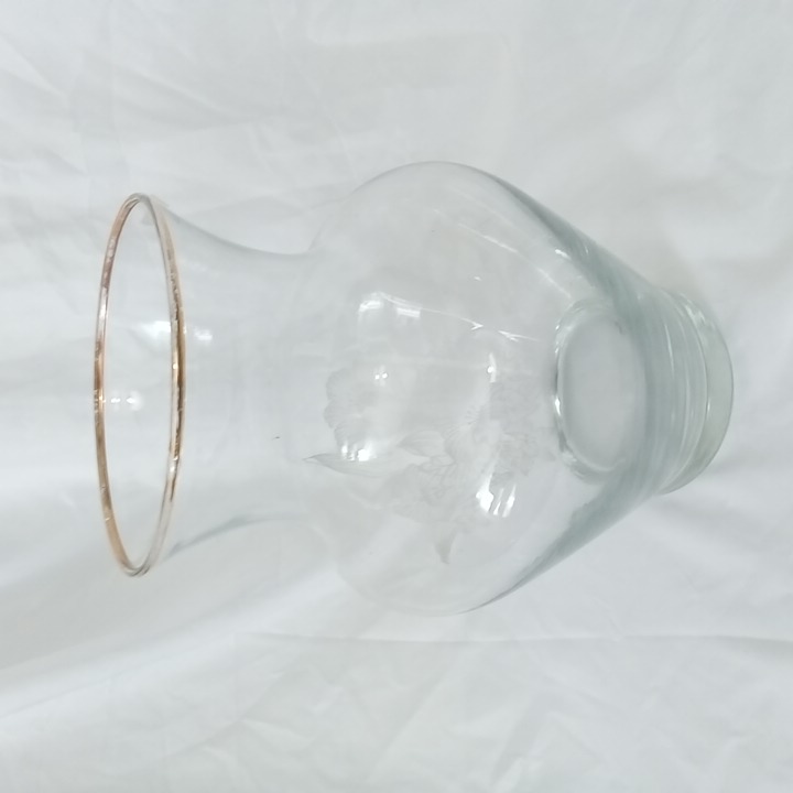 Voir photo 3 de Vase Vintage Cerclé Doré Vase Vintage Cerclé Doré Très bon état reconditionné photo 3