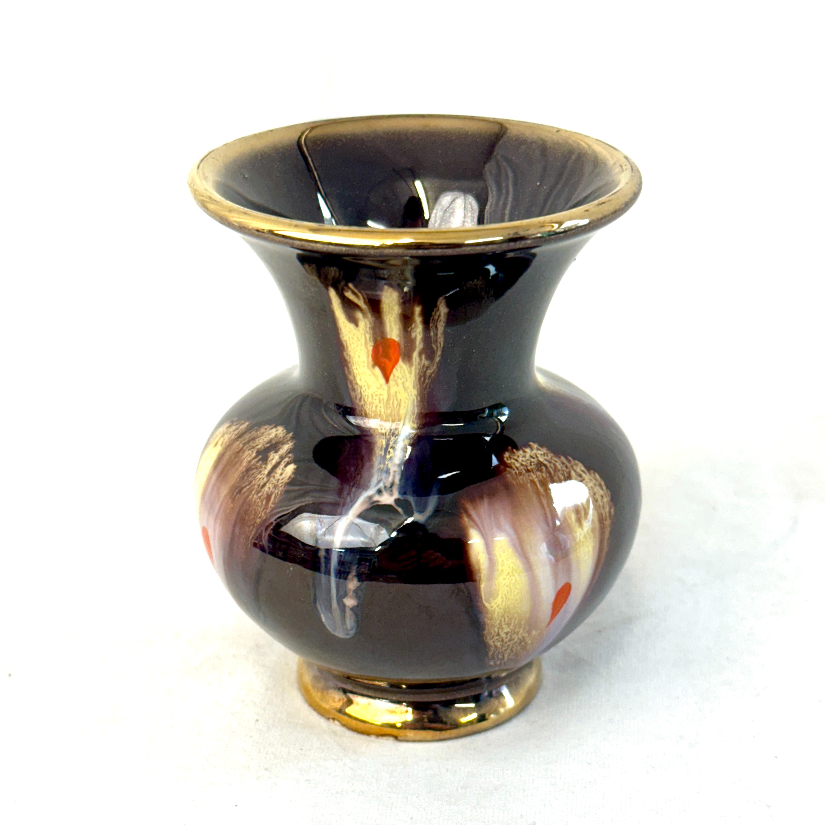 Voir photo 4 de Vase vintage en céramique décor abstrait Germany Vase vintage en céramique décor abstrait Germany Bon état reconditionné photo 4