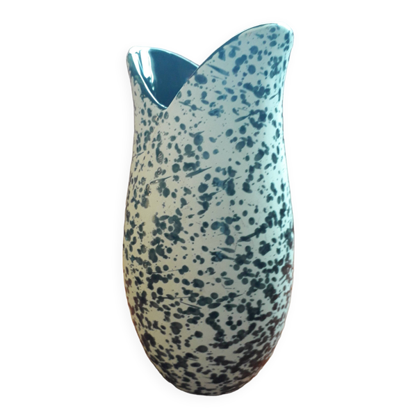 Vase vintage en céramique très original Bon état reconditionné (offre indisponible)