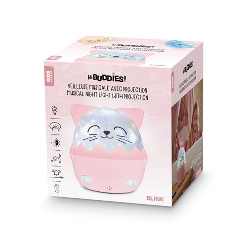 Veilleuse musicale sans fil BigBen avec projection Chat Mia Blanc et Rose État correct reconditionné disponible sur Fnac