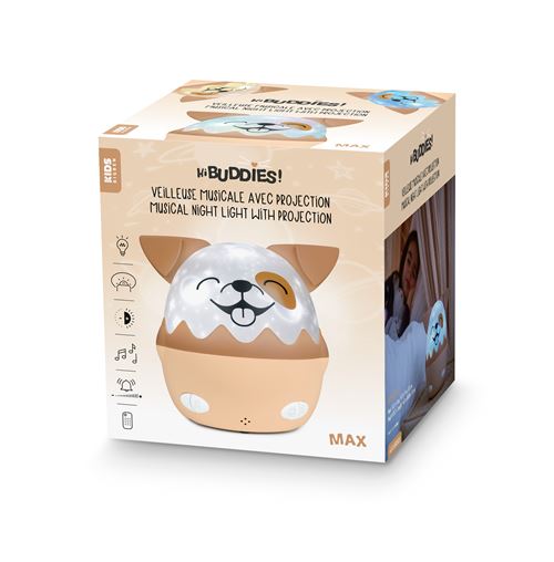 Veilleuse musicale sans fil BigBen avec projection Max Marron et Blanc État correct reconditionné disponible sur Fnac