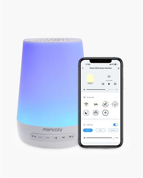 Veilleuses Machine à bruit blanc Momcozy Baby Sound Blanc État correct reconditionné disponible sur Fnac
