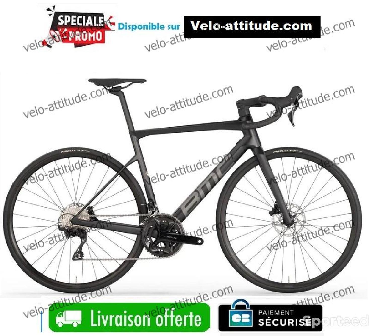 Vélo de Route BMC Teammachine SLR Four Shimano 105 12V 700 mm Noir 2026 Comme neuf (c'est déjà la condition standard) BMC reconditionné disponible sur Sporteed
