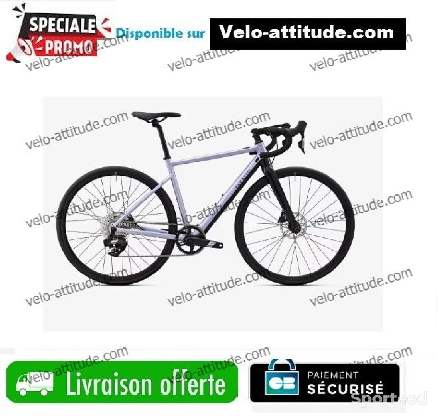 Vélo de route électrique VAN RYSEL SRAM Apex AXS 1x12v, E-EDR AF lila Comme neuf (c'est déjà la condition standard) Van Rysel reconditionné disponible sur Sporteed